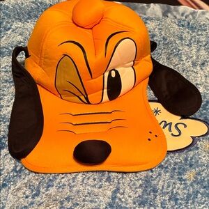 PLUTO Hat Orange Cartoon Character Hat